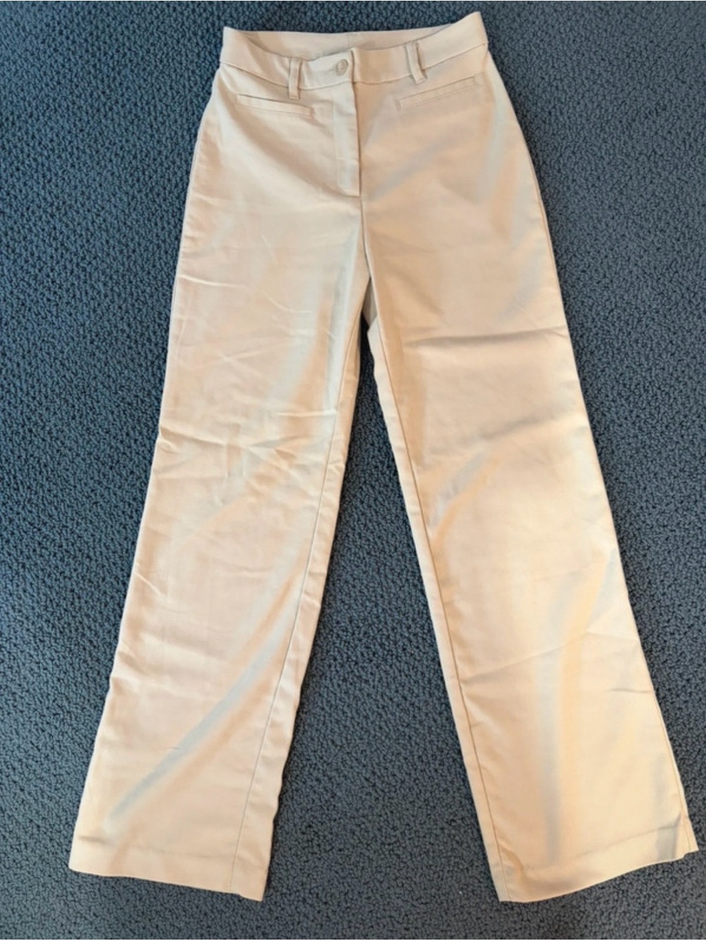 Monki Beige High-Waist Trousers